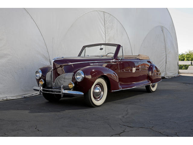 1940 Lincoln Zephyr Convertible Coupe  Chassis no. H104842