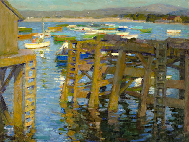 E. Charlton Fortune (1885-1969) Late Afternoon, Monterey, 1914 26 x 28in