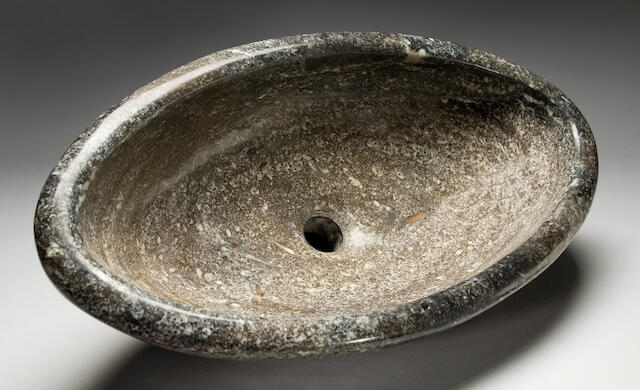 Bonhams Orthoceras And Ammonite Sink