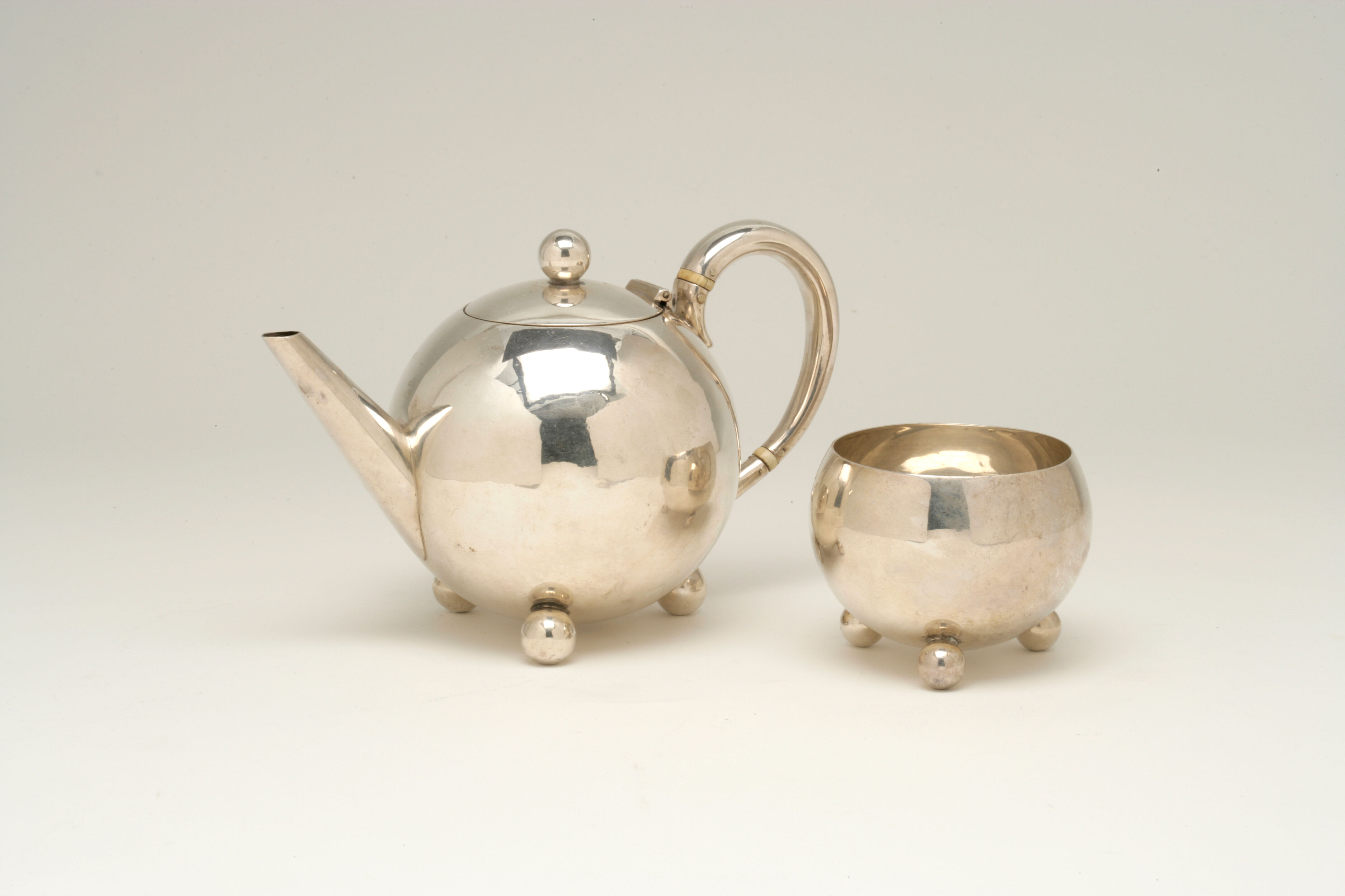 Bonhams A Christopher Dresser Sterling Silver Teapot And Sugar Bowl