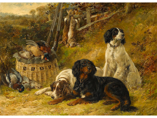 James Hardy Jnr. (British, 1832-1889) The First of October 24 3/4 x 34 1/4 in. (63 x 87 cm.)