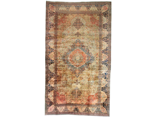 A Mohtashem Kashan Carpet Central Persia, size approximately 13ft. 9in. x 23ft.