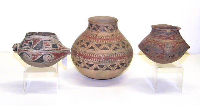 Three Casas Grandes polychrome vessels