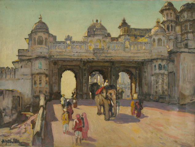 Hiroshi Yoshida (1876-1950): Udaipur Palace Gate
