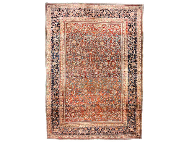 A Mohtasham Kashan carpet Central Persia, size approximately 8ft. 1in. x 11ft. 1in.
