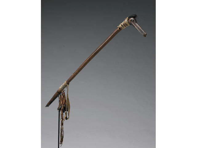 An Arapaho Tomahawk Society effigy stick