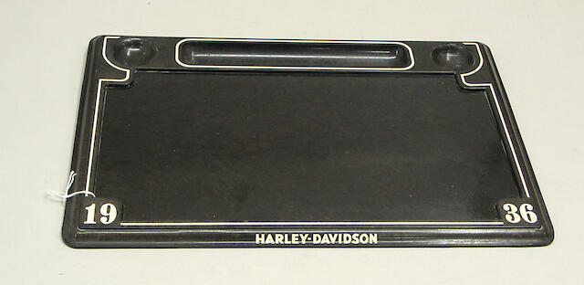 Bonhams A Harley Davidson Decorative Desk Set