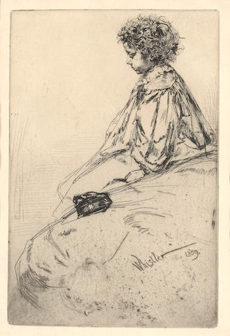 James Abbott McNeill Whistler (American, 1834-1903); Bibi Lalouette;