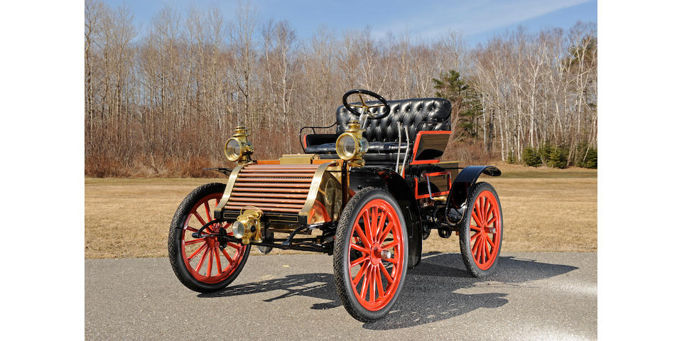 One of the first lefthand drive, wheel steered American automobiles,1903 Eldredge 8hp Runabout  Chassis no. 71622