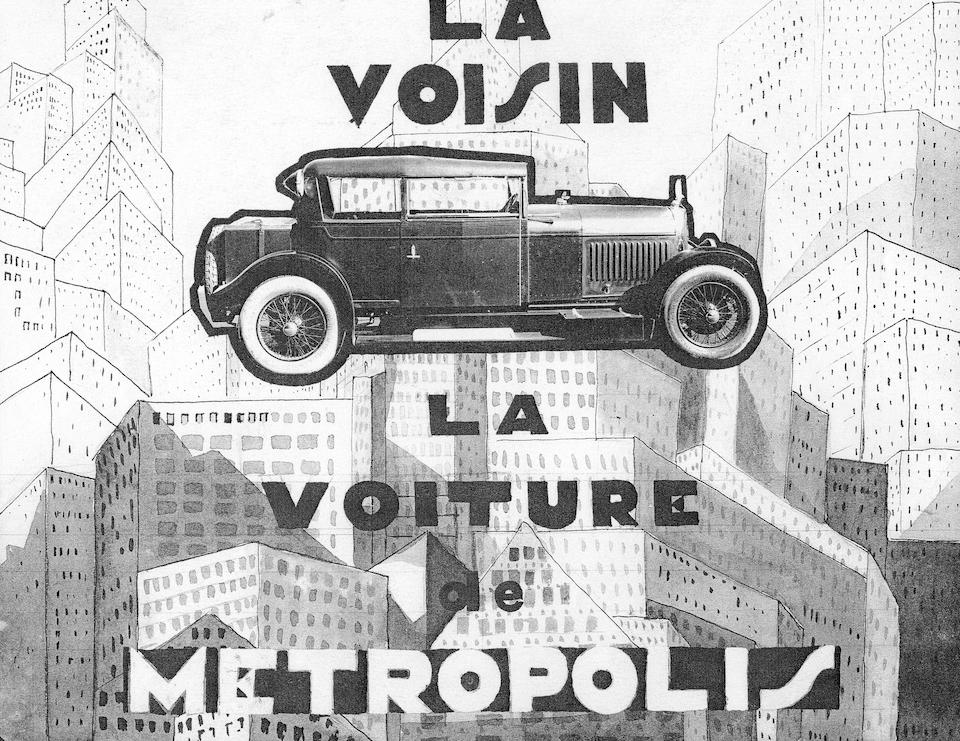 An illuminating design by Gabriel Voisin,1927 Avions Voisin C14 Lumineuse Coach  Chassis no. 28578 Engine no. 28152
