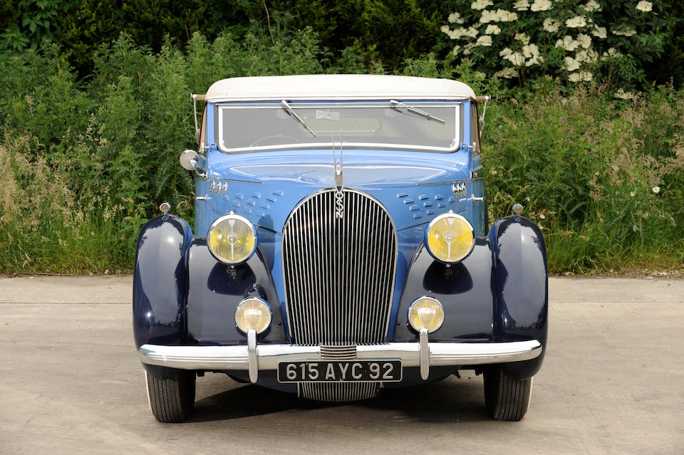 Commissioned as a show car, the only one built,1938 Avions Voisin C30 Cabriolet  Chassis no. 60007