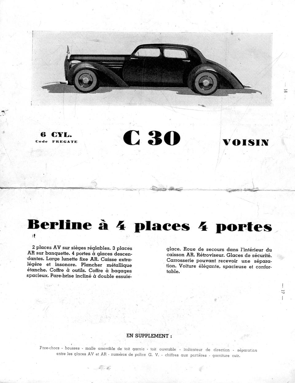 The final car designed by Gabriel Voisin,1939 Avions Voisin C30 S Coup&#233;  Chassis no. 60026