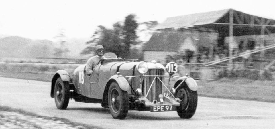 Ex-the Hon. Brian Lewis/John Hindmarsh/Charles Brackenbury/C.E.C.Martin/Marcel Lehoux - 1936 Grand Prix de L&#146;ACF, 1936 and 1937 RAC Tourist Trophy,1936 BRDC Brooklands 500-Mile Race, 1937 Le Mans, 1952 Goodwood Nine Hours entry and Alan Hess Sports Car record breaking, Fox & Nicholl Team Car  'EPE 97' ,1936 Lagonda LG45R Rapide Sports-Racing Two-Seater  Chassis no. 12111 Engine no. 12111
