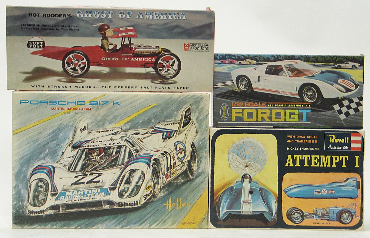 Plastic racing model kits