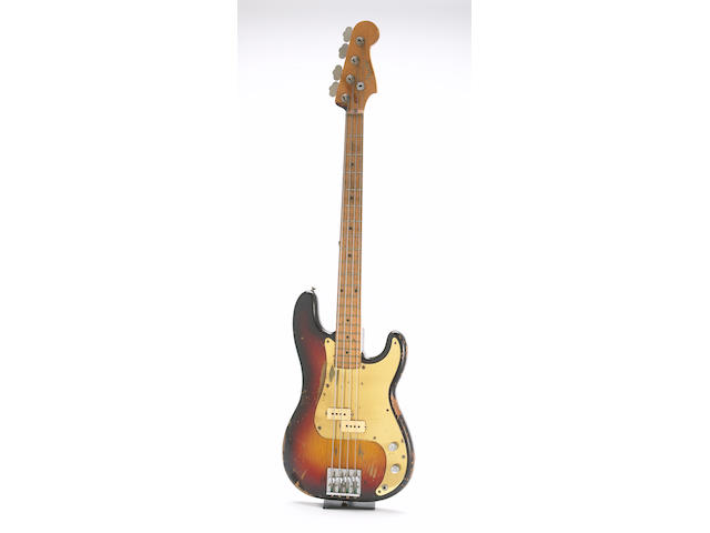 A John Kahn almost all original 1958 Fender Precision Bass used extensively onstage with Jerry Garcia and in recording sessions, 1960s-1990s