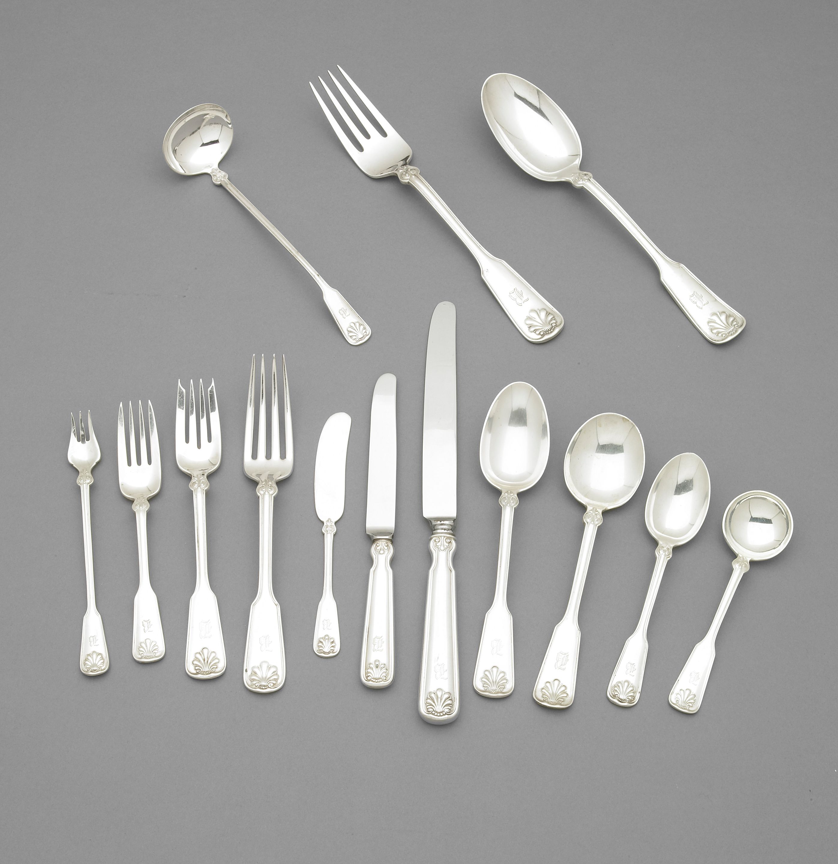 Sterling Shell & Thread Flatware Set by Tiffany & Co.