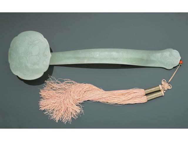 A nephrite ruyi scepter