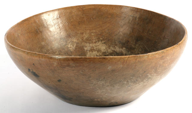 An American maple work bowl