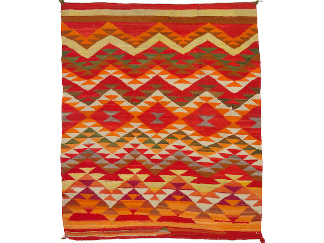 A Navajo transitional rug, 6ft 3in x 5ft