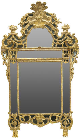 A good R&#233;gence giltwood mirror