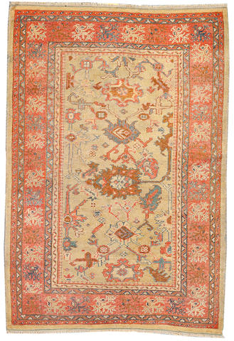 An Oushak rug West Anatolia size approximately 4ft. 6in. x 6ft. 7in.