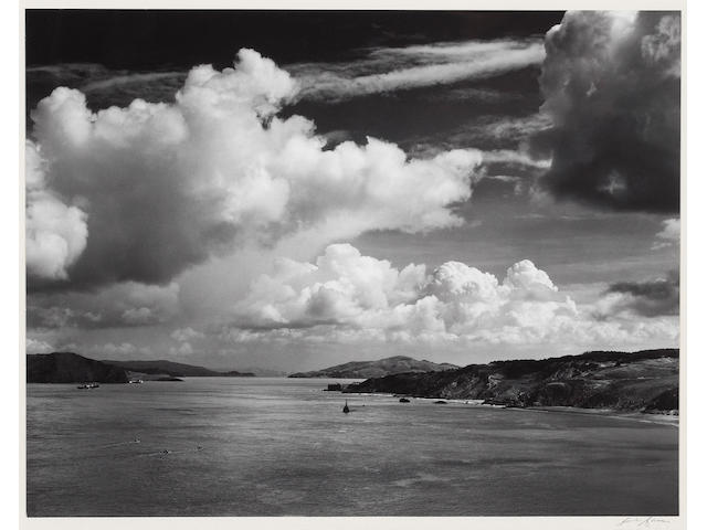 Ansel Adams (American, 1902-1984); The Golden Gate before the Bridge, San Francisco, California;