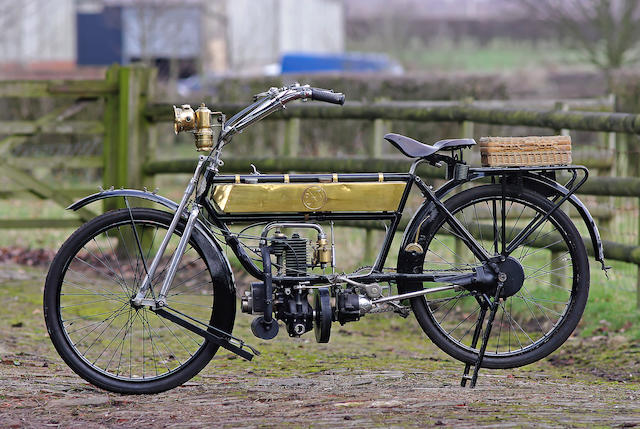 A Town and Country exhaust model,1914 FN 204cc Single Frame no. 43454