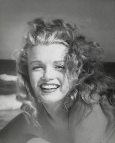 Bonhams : A Marilyn Monroe rare black and white photograph by Andre de ...