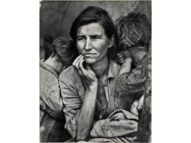 Dorothea Lange (American, 1895-1965); Migrant Mother, Nipomo, California;