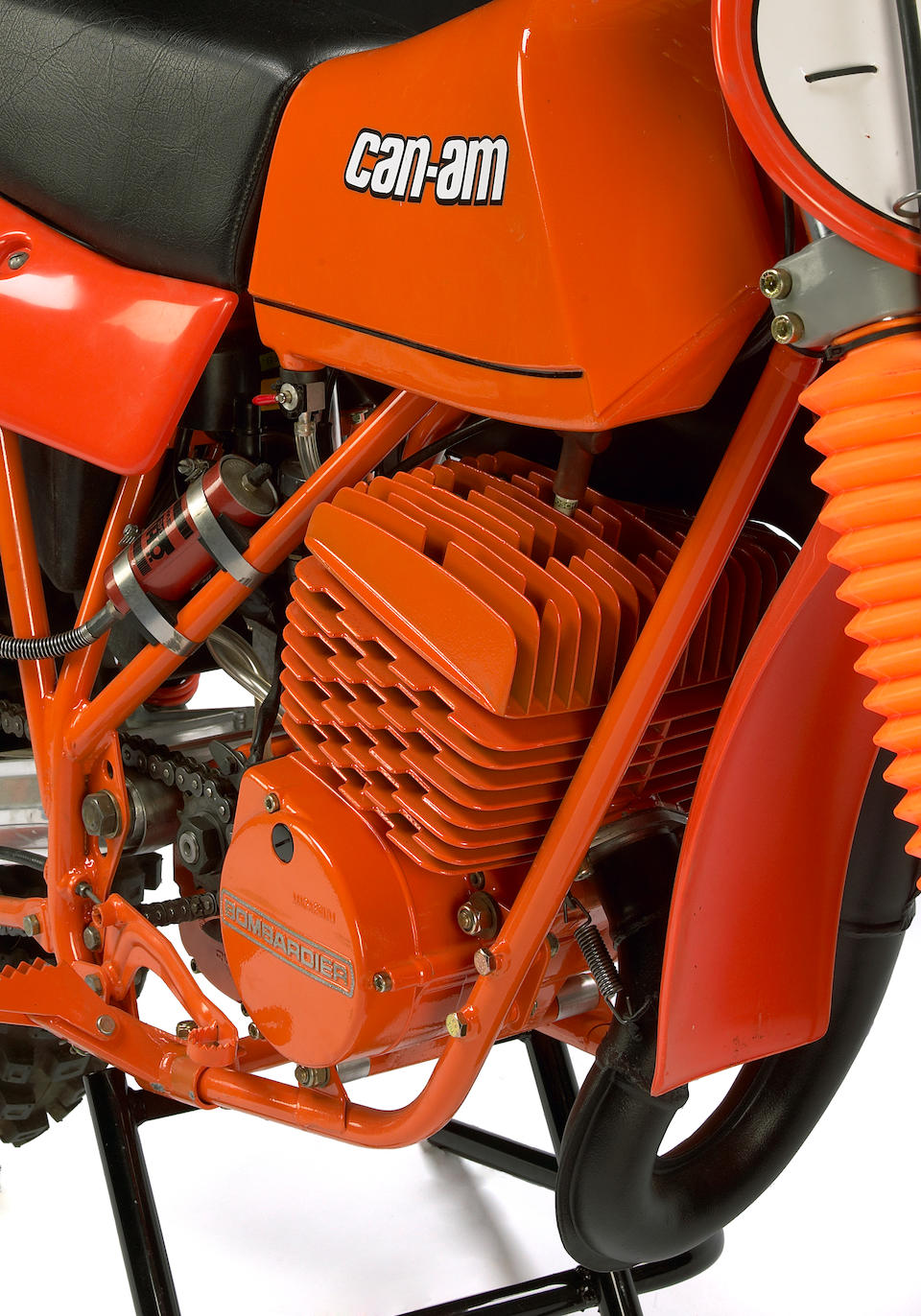 First Can-Am produced in 1980, featured in the Works broshure,1980 Can-Am 406cc MX6 Frame no. 8084000001 Engine no. 123535