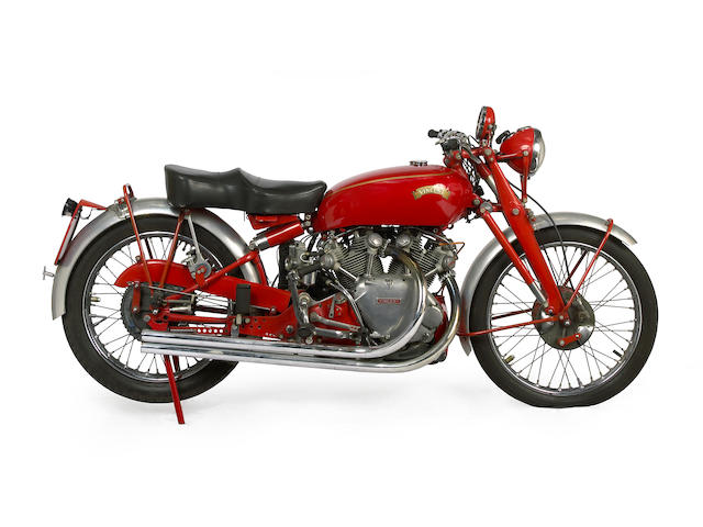 One of only 15 produced,1950 Vincent Series C White Shadow Frame no. RC6376A Engine no. F10AB/1A/4476