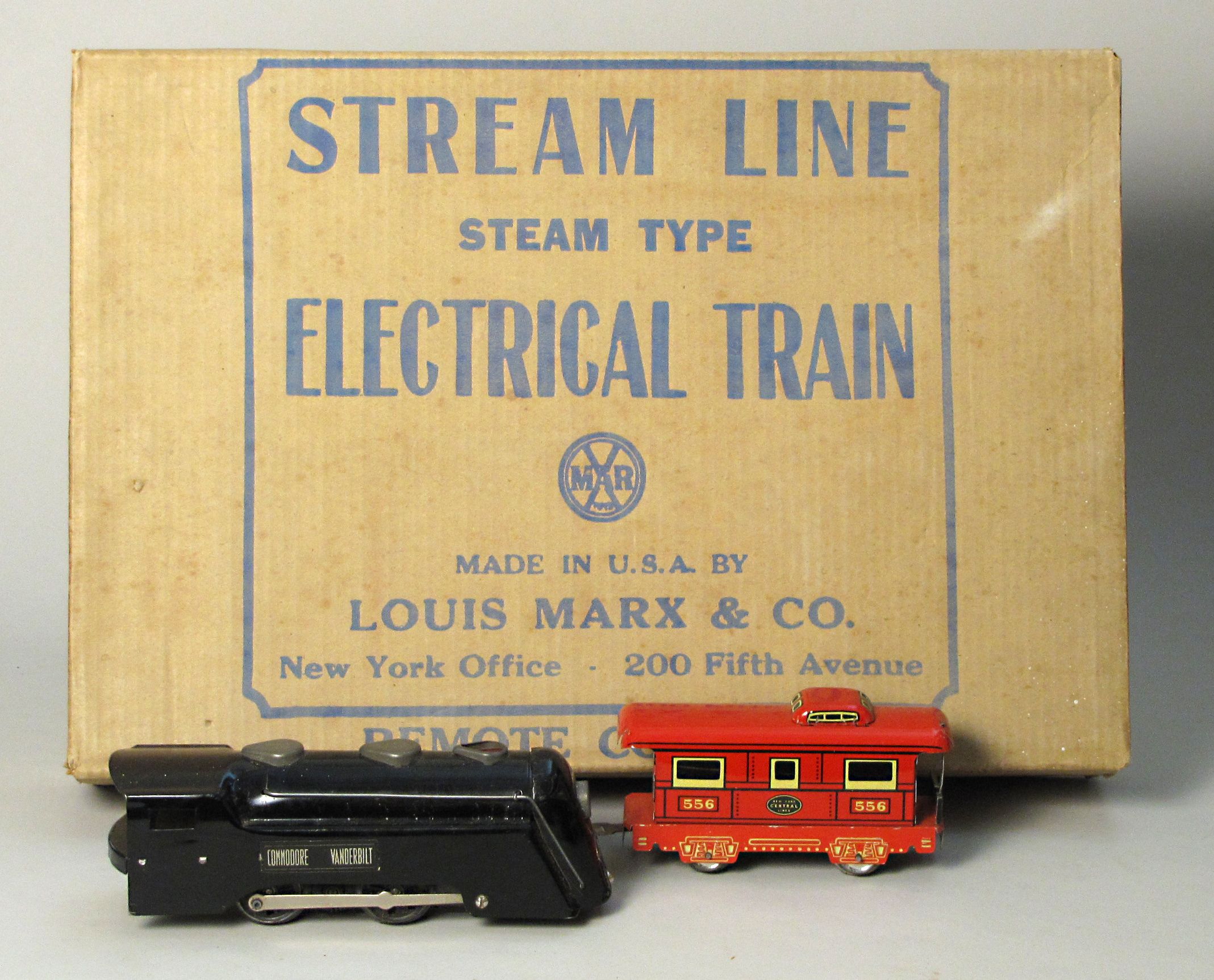Marx red framed train set400