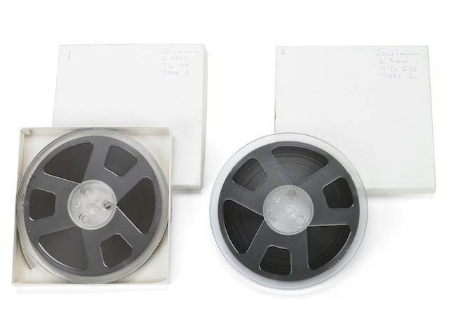 A John Lennon and others likely never-before-heard set of reel-to-reel tape recordings, 1974