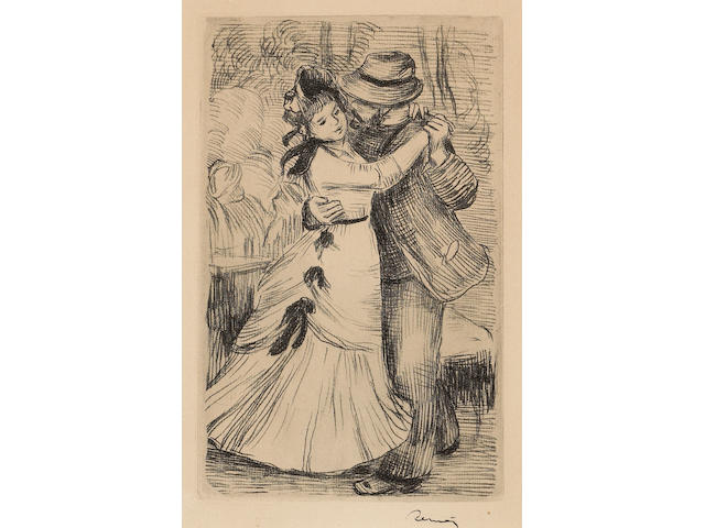 Pierre-Auguste Renoir (French, 1841-1919); La Danse &#224; la Campagne, 2e planche;