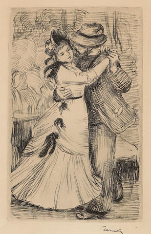 Pierre-Auguste Renoir (French, 1841-1919); La Danse &#224; la Campagne, 2e planche;