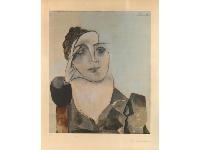 After Pablo Picasso (Spanish, 1881-1973); Portrait de Dora Maar;