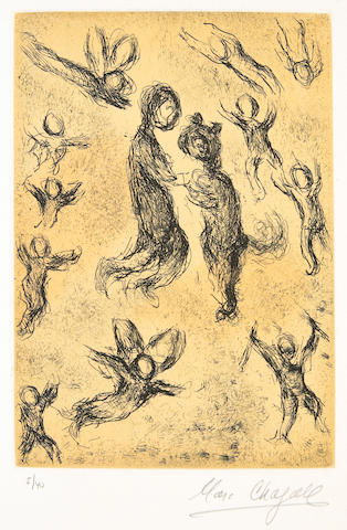 Marc Chagall (Russian/French, 1887-1985); Pl. 6, from Psalms of David;