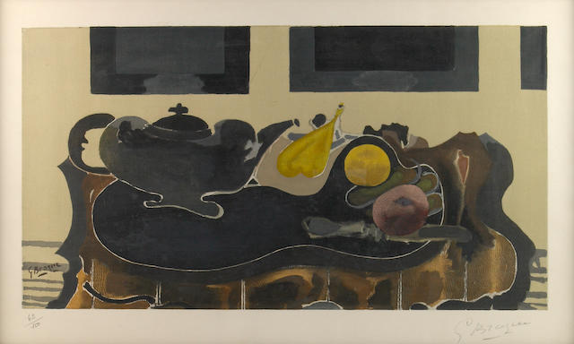 After Georges Braque (French, 1882-1963); Nature Morte;