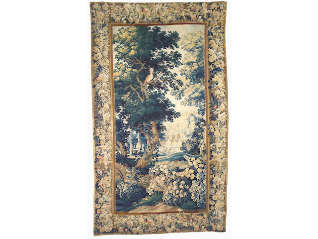 A good Flemish Baroque verdure tapestry  late 17th century
