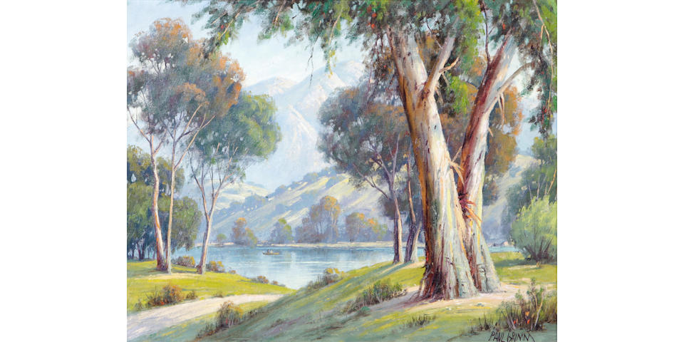 Paul Grimm (1891-1974) Mountain landscape 18 x 22in