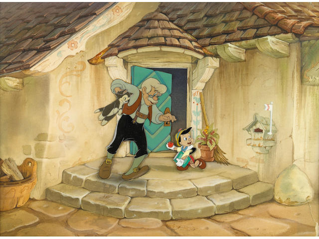 A Walt Disney celluloid from "Pinocchio"