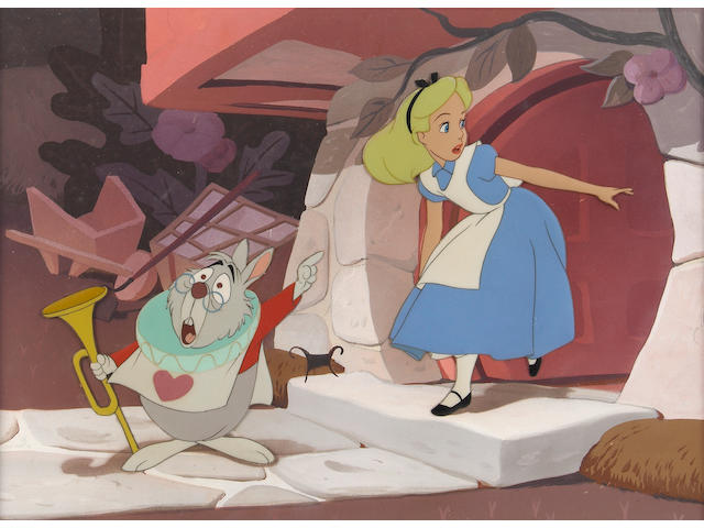 A Walt Disney celluloid from "Alice in Wonderland"
