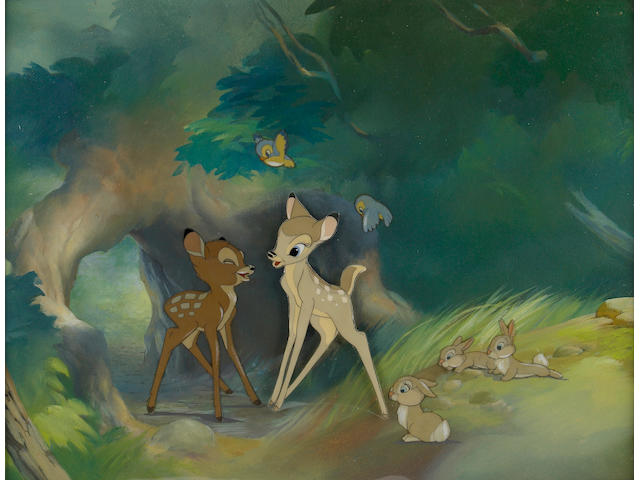 A Walt Disney celluloid from "Bambi"
