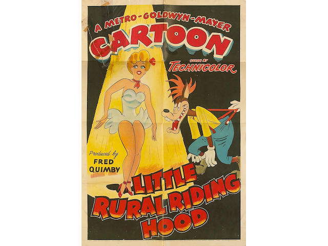 An "animation" group of one-sheet folded film posters, 1940s-1950s