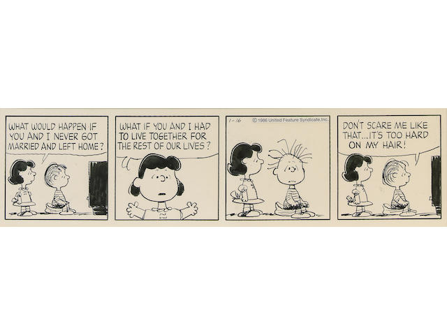 A Charles Schulz Peanuts daily