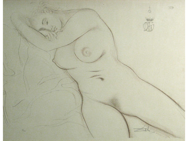 Salvador Dal&#237; (Spanish, 1904-1989); from Nudes series; (5)