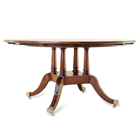 A George III style mahogany dining table