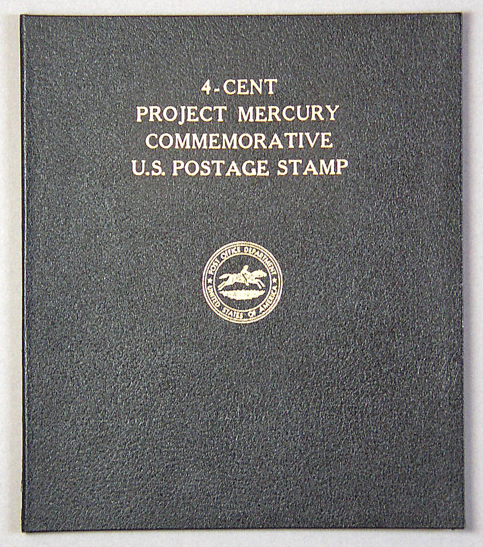 TOM STAFFORD'S MERCURY STAMP SHEET&#8212;SIGNED.
