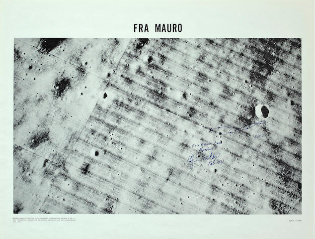 FRA MAURO BASE WITH MANUSCRIPT CHARTING BY MITCHELL.