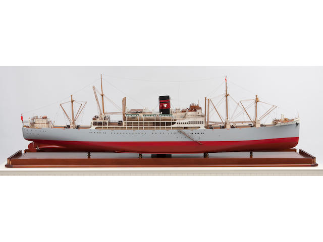A large shipbuilders' model of the M.S. "Northern Prince" for the Furness Prince Line,by John Dean (British, 20th century).